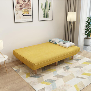 Simple <strong>Single</strong> Double Folding Lazy <strong>Sofa</strong> <strong>Bed</strong> with Storage &amp; Revolving Modern Fabric <strong>Sofa</strong> for Living Room &amp; Bedroom Use - Product Image 2