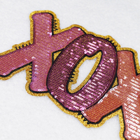Hittepers Glitter Chenille Patches Bemine Voor Valentijnsdag Ijzer Op Valentines Pailletten Xoxo