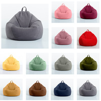 Haute qualité Design moderne inclinable jeu velours côtelé pouf canapé chaise géant meubles de maison pour salon
