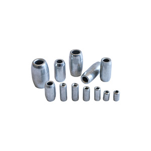 Plomada de hierro galvanizado sin plomo, giratoria, de cilindro hueco, ecológica, resistente a la corrosión, de alta resistencia para redes de pesca en río. - Product Image 2