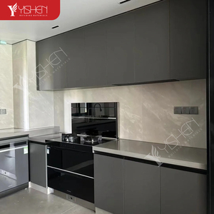 Meuble mural <span class=keywords><strong>de</strong></span> <span class=keywords><strong>cuisine</strong></span> modulaire <span class=keywords><strong>en</strong></span> <span class=keywords><strong>bois</strong></span> moderne, nouveau design, laque haute brillance, robinet, <span class=keywords><strong>petit</strong></span> ensemble d'armoires intérieures pour évier - Product Image 5
