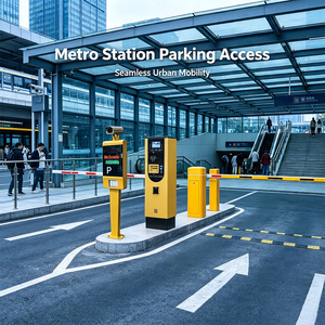 Système de billetterie de carte de parking pour transfert vers les stations de métro, billet de carte de parking à court terme, déduction automatique, réduction pour passagers en transit - Product Image 1