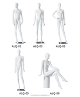 Fenêtre de luxe blanc mat en fibre de verre dames femmes mannequins complets femme avec support