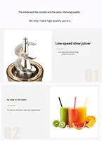 Extracteur de jus commercial tout inox 2000W pour fruits et légumes, moteur 1200W/1500W, machine à extraire le gingembre, haute performance 110V/220V/380V