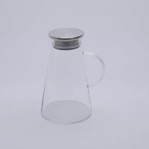 Hervidor de té de vidrio de borosilicato Triangular grande a precio de fábrica, hervidor de agua blanco frío para oficina en casa, jarra de café de alta calidad - Product Image 3
