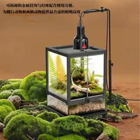 Mini abat-jour de luxe moderne pour lampe chauffante pour reptiles, support anti-brûlure pour lampe UVB UVA, abat-jour condensant pour lézards et geckos