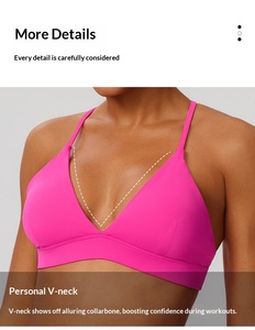 <span class=keywords><strong>Reggiseno</strong></span> Sportivo da Donna per Palestra e Yoga, Abbigliamento Attivo ad Asciugatura Rapida in Spandex e Nylon, Traspirante - Product Image 4