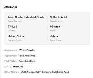 Anhydrous Citric Acid CAS 77-92-9 Food Additive White Powder 20kg Per Bag Wholesale - Product Image 6