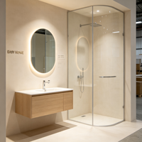Vente flash : Module de salle de bain préfabriqué tout-en-un avec douche, toilettes et lavabo