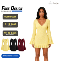 Robe de bal Anjie OEM ODM pour femme, rose, ornée de perles, style corset, en mousseline de soie à volants, à étages, à ourlet asymétrique, personnalisable, marque privée, vente en gros
