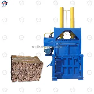 Cardboard baling press machine plastic automatic baler machine Used clothes baling press machine for sale