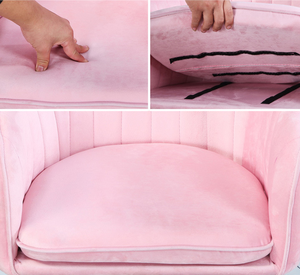 Chất Lượng Cao Hiện Đại Nhung Giọng Ghế Chân Vàng Thiết Kế Cổ Điển Màu Xanh Hồng Tùy Chọn Cho Phòng Khách Phòng Ăn Khách Sạn Phòng Tắm Sử Dụng - Product Image 3