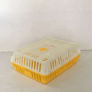 Jaula de transporte de pollo vivo Caja de rotación de pollitos Caja de transporte de plástico para aves de corral para pato Pollo <span class=keywords><strong>Paloma</strong></span> - Product Image 2