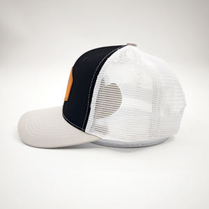 Gorra de béisbol personalizada de cuero con parche de caza, gorra deportiva de 6 paneles con malla para hombre, gorras Richardson 112 Trucker - Product Image 4