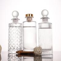Bouteilles en verre pour diffuseur d'arômes avec bouchon en liège, diffuseur d'huile de 100 ml, rafraîchisseur d'air, flacons vides pour diffuseur de parfum, verre de luxe