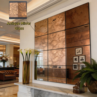 Meilleures ventes : Miroir décoratif mural contemporain en verre teinté de 3 mm, 5 mm, 6 mm, sur mesure, pour salle de sport, hôtel, décoration intérieure