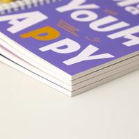 Élégant Journal en spirale Depai A5 personnalisable-Rapport qualité-prix Belle couverture de carte blanche-Idéal pour une utilisation quotidienne et l'organisation