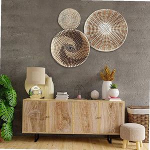 <span class=keywords><strong>Grand</strong></span> <span class=keywords><strong>Tambour</strong></span> Décoratif Style Art Mural Hampton Spa Dart 3 Pièces Décoration Murale Heidi Nid de Guêpe en Macramé - Product Image 5