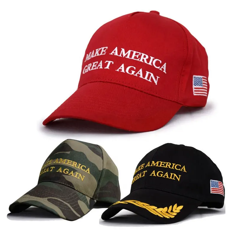 2024 뜨거운 판매 평화 자수 야구 모자 미국을 다시 위대하게 선거 모자 야외 사용을위한 미국 국기 캠페인 모자
