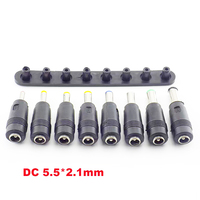 Convertisseur de prises d'alimentation CC universel 8in1 5.5X2.1mm 5521 femelle à 6040 6330 5525 5521 5517 4817 4017 35135 connecteur mâle