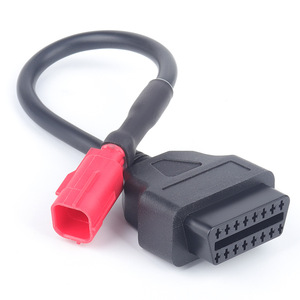 <span class=keywords><strong>Cable</strong></span> Adaptador OBD2 Euro5 para Motocicleta, Conector OBD de 16 Pines a <span class=keywords><strong>Cable</strong></span> de Diagnóstico de Motocicleta de 6 Pines, Repuesto para <span class=keywords><strong>Honda</strong></span>, Yamaha, Suzuki - Product Image 1