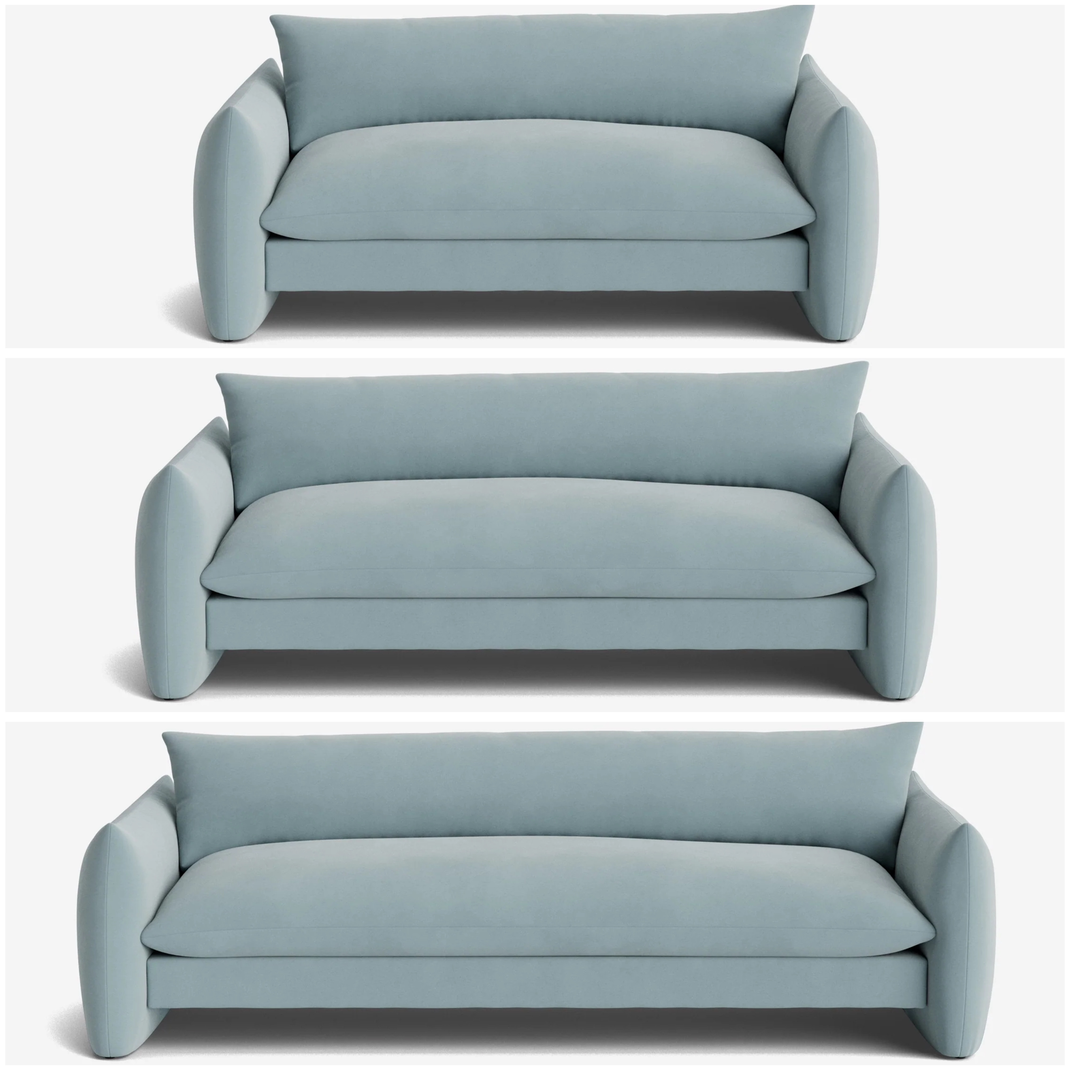 Velluto classico azzurro cielo