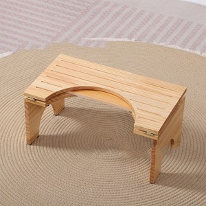<b>Bamboo</b> Wood Toilet <b>Stool</b> 21.5x39.5x16.5cm Folding Child Booster Elderly Squatting Seat Bathroom Footstool - Product Image 2