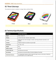 Traceur intelligent étanche rechargeable Phototag E Ink pour portefeuille, sac à main et bagages, avec écran numérique 1,54'' et affichage numérique, compatible iOS
