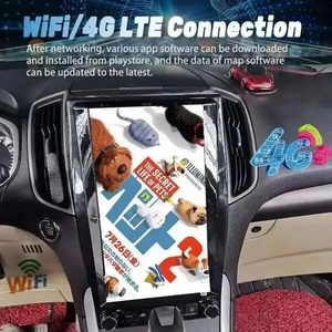 Écran vertical 13,6 pouces pour tableau de bord, autoradio Carplay, Ford Edge 2015-2019, navigation GPS Android, stéréo multimédia vidéo, 1 an - Product Image 2