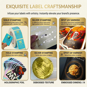 Autocollants personnalisés pour flacons YSB avec modèles <span class=keywords><strong>de</strong></span> conception gratuits, <span class=keywords><strong>impression</strong></span> holographique pour 2 ml, 3 ml, 10 ml - Product Image 4