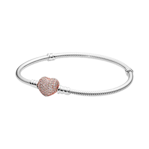 Pulsera clásica de plata de ley 925 con colgante de cadena de serpiente Moments, pulsera clásica con logotipo y hebilla en forma de estrella, pulsera para mujer - Product Image 5