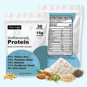 Protéine végétalienne sans saveur OEM, 30 portions, faible en glucides, sans sucre, à base de plantes, poudre de protéines, complément alimentaire aux graines de citrouille - Product Image 6