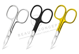 Ciseaux à cuticules extra fins à lame courbée pour droitiers, ciseaux de manucure multifonctionnels en acier inoxydable durable, kit de toilettage des ongles - Product Image 4