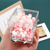 Boîte de rangement transparente en acrylique pour bonbons et noix, petit récipient portable pour collations, pour la maison, le bureau et les voyages, personnalisation OEM disponible