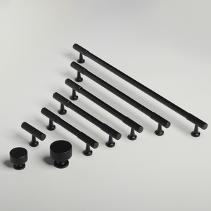 GQK Poignée de porte d'armoire de cuisine de luxe en aluminium et bois motif filet de tiroir moleté nouveauté - Product Image 3