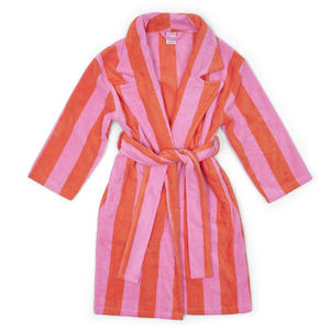 <span class=keywords><strong>Accappatoio</strong></span> in spugna <span class=keywords><strong>di</strong></span> cotone 100% morbido a righe personalizzate <span class=keywords><strong>di</strong></span> <span class=keywords><strong>lusso</strong></span> da <span class=keywords><strong>donna</strong></span> - Product Image 5