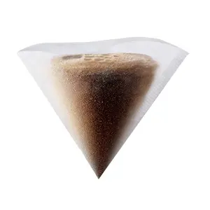 一次性纸咖啡过滤器家用v形扇形锥形纸过滤器滴漏式手动咖啡滤纸14x10cm厘米