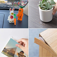 Transparente Acryl-Klebepunkte Spurlose Montage-Aufkleber Abnehmbare Klebende Doppelseitige Runde Nano-Gel-Matten für Holz, Glas