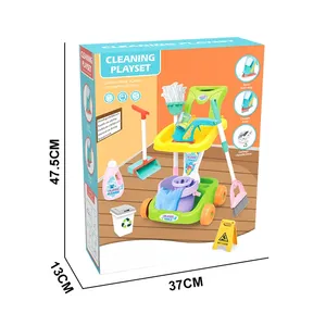 ITTL Offres Spéciales haute qualité lisse en plastique <span class=keywords><strong>jouet</strong></span> <span class=keywords><strong>de</strong></span> nettoyage balayage <span class=keywords><strong>chariot</strong></span> <span class=keywords><strong>de</strong></span> nettoyage <span class=keywords><strong>chariot</strong></span> <span class=keywords><strong>jouet</strong></span> ménage jouets pour enfants - Product Image 3