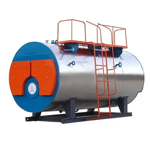 Fabricante Caldera Horizontal 3Ton Gas Natural Oil Fuel Sugar Mill Máquina de caldera de vapor
