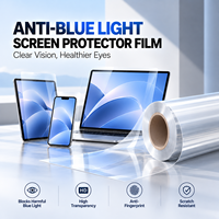 Film protecteur d'écran anti-lumière bleue, anti-reflet, réduit la fatigue, film PET durable pour ordinateur portable et moniteur de bureau