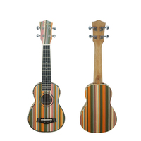Preço de atacado 21 polegadas soprano ukelele ukulele personalizado OEM ODM aiersi marca rainbow wood 4 instrumentos de cordas de guitarra para venda