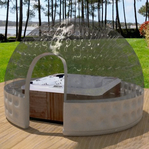 Nouvelle conception de tente de couverture <span class=keywords><strong>gonflable</strong></span> <span class=keywords><strong>pour</strong></span> <span class=keywords><strong>spa</strong></span> <span class=keywords><strong>d</strong></span>'hiver avec fonctions de massage aquatique et de douche, en PVC de 0,9 mm, garantie de 3 ans - Product Image 1