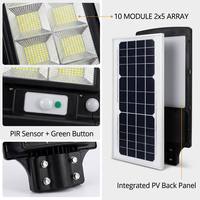 Lampu Jalan LED Tenaga Surya Langsung dari Pabrik 960 Beads 250 SQM 10 Modul 2x5 Array Sensor PIR 24000mAh 15-30 Jam Timer Remote