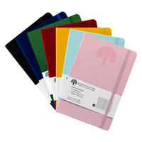 Carnets à couverture rigide en PU A4 A5 A6, logo personnalisé, carnet de notes uni, impression de logo, carnet à couverture rigide en lin