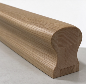 Solid Oak Wall Mounted Handrail For Staircase Modern <b>Wooden</b> Balustrade Railing 32mm Groove Indoor Villa Hotel Project Custom - Product Image 3