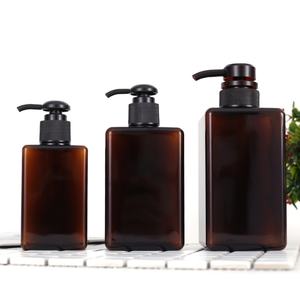 Wholesale 100ml 150ml 250ml 280ml 450ml 650ml Square PETG Plastic Soap Bottle <b>Hair</b> <b>Conditioner</b> Shampoo Lotion Bottles with Pump - Product Image 2