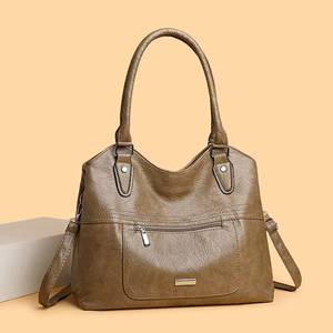 Fashionable Large-capacity PU <b>Material</b> Tote Bag & Luxurious Designer Handbag with Zipper Closure Portable Anti-Theft. Model 9022 - Product Image 3