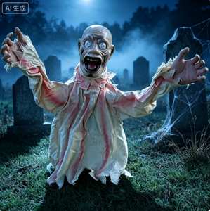 Halloween Horror Decoration with Large Swing Ghost New Explosive Voice-activated Decorative <b>Scary</b> Props - Product Image 3