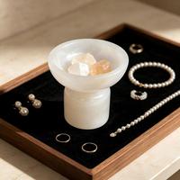 Diffuseur d'arômes en marbre naturel sculpté à la main de luxe, bol d'aromathérapie pour huiles essentielles, décoration de bureau, maison, hôtel